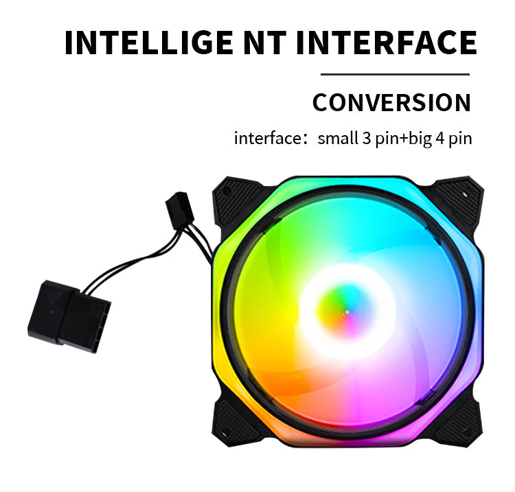 TrueNort Pc Case Fan 120mm RGB 6Pin 12V 3W White, Single Fan | MF-120-02 TrueNort Pc Case Fan 120mm RGB 6Pin 12V 3W White, Single Fan | MF-120-02